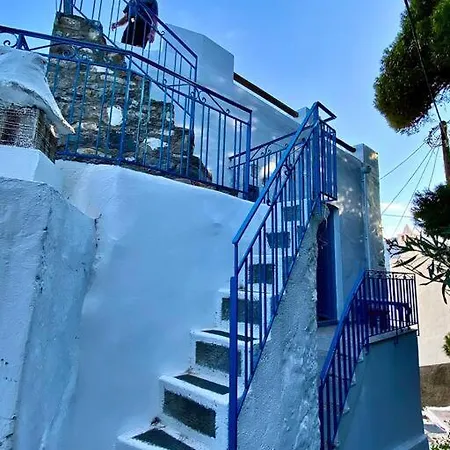 Feriehus School House With Panoramic View Serifos Town